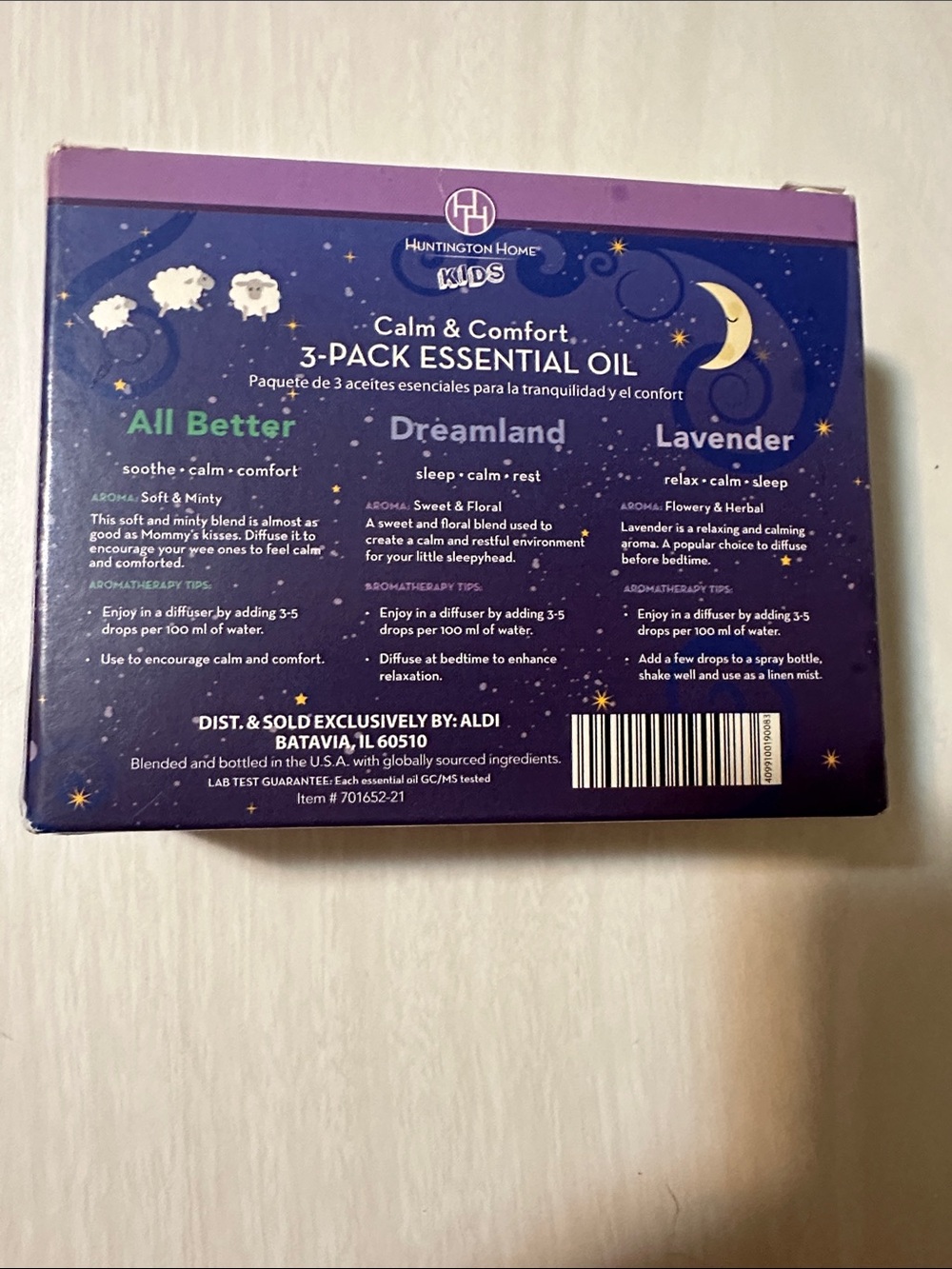 Huntington Home Purple Calm & Comfort 3-Pack Essential Oil Set - Picture 2 of 2